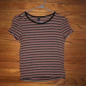 Rainbow striped tee